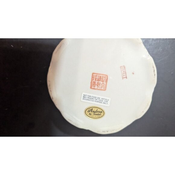 Andrea By Sadek Decorative Porcelain Trinket Box With Fruit Design  jewelry - Picture 7 of 8